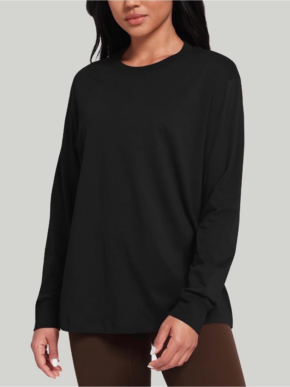 HeyNuts long sleeve black puma cotton workout yoga shirt ladies M New tags